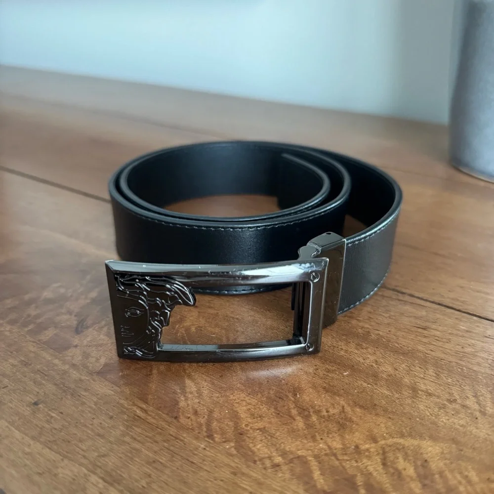 Versace Medusa Cut Out Belt